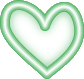 Gif animé coeur vert